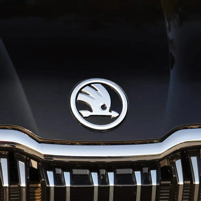 Skoda Car Trunk Stickers 80mm 90mm ABS Rear Emblem for Karoq Octavia Yeti Citigo Superb Fabia Kamiq Kodiaq VRS Rapid Front Hood