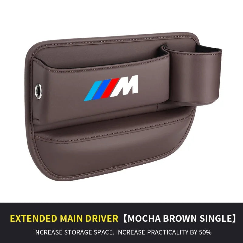 Car Seat Gap Multifunction Crevice Storage Box Seat Gap Cup Holder For BMW M3 M4 M5 E39 E46 E60 E90 F10 F20 F30 F01 X1 X3 X5 X7