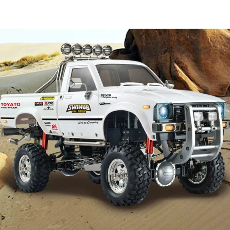 P409 2.4g Full Proportional Remote Control Adapts To Various Road Conditions, Four Wheel Drive Off Road Simulation Truck Model