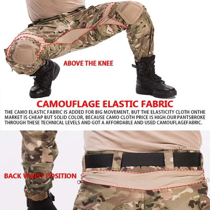 Gen3 Tactical Pants Camo Hunting Clothes Multicam G3 Cargo Pants Trainning Combat Trousers Men Clothing Tactic Water Repellent