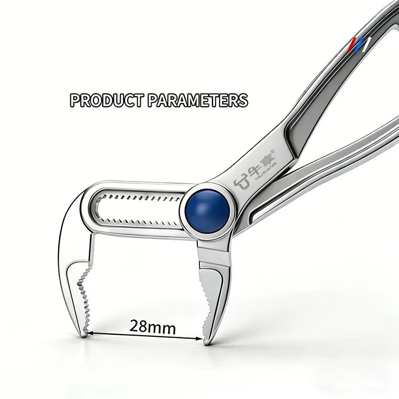 4 Inch Car Auto Repair Adjustable Plumbing Pipe Wrench Multifunctional Multi Surface Grip Automatic Pliers Portable Hand Tool