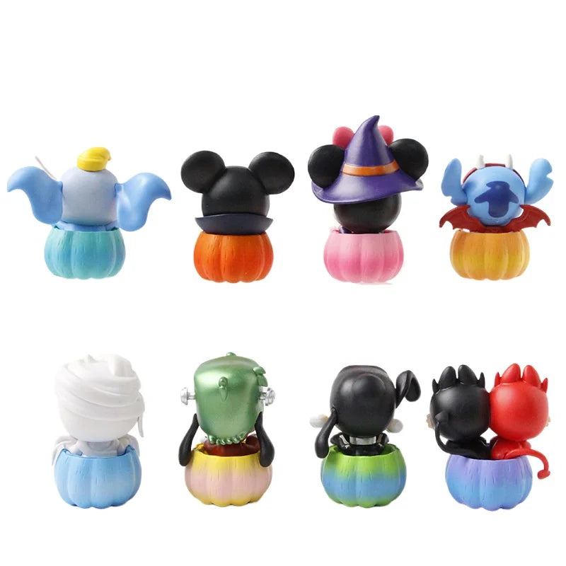 Mickey Mouse and Friends (Pumpkin Version) Halloween Limited Cosbi Blind Box Mini Figure Guess Pack Christmas Gifts