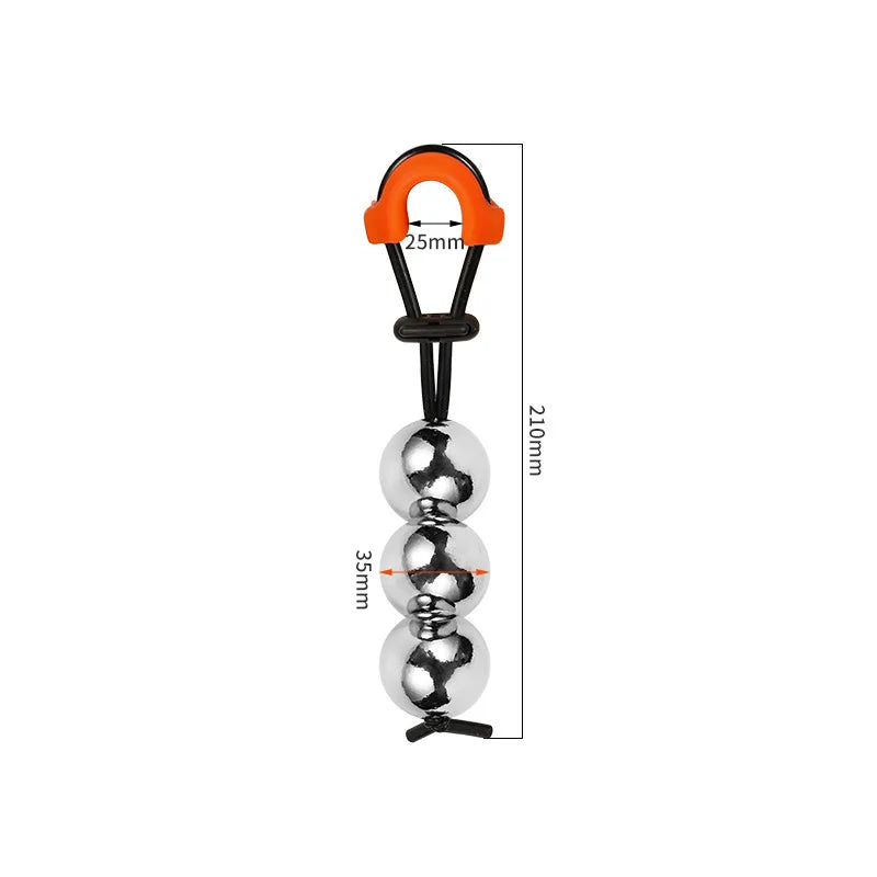 Reusable Stainless Steel Solid Ball Stretching Amplification Trainer Adjustable Household Items Adult Male Exercise Equipment
