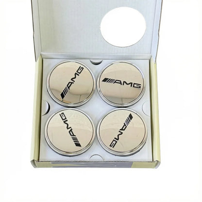 4PCS 75mm Car Floating Wheel Center Hub Caps Cover for Mercedes Benz Amg B/C/E/S Class A Class C200L GLC GLK CLA Accessories.