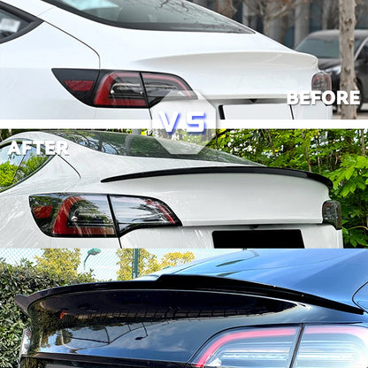 For Tesla Model 3 2017-2023 Tuning Original High-performance Rear Trunk Spoiler Wing Tail Deflector Splitter Facelift Body Kit