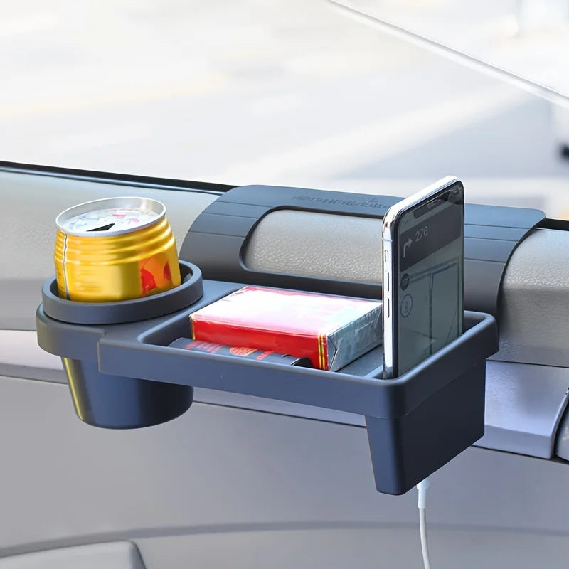 Car Organizer Box With Cup Holder Drink Holder Side Door Window Phone Slot Hanging Storage Rack For Vehicle Interior Accessories