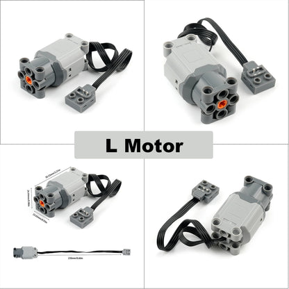 M/L/Servo Motor Kit with 8-Channel Remote Control & APP Programming for Technical-Compatible Building Blocks DIY Projects
