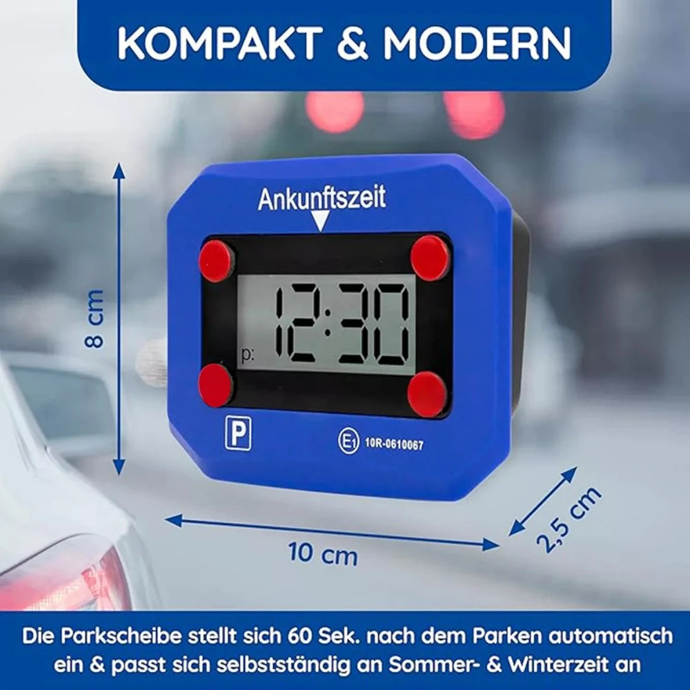 Car Parking Disc Timer Plastic Disc Parking Time Tool Portable Parking Lot Clock Arrival Time Display Timer Clock NO BATTERY