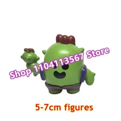 24pcs Cartoon Mini Figures Poco Bibi Shelly Cute Anime Heroes Model Accessories Charms Game Collectibles Toys for Children Gift