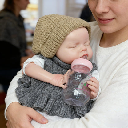 20 Inch Full Body Silicone Doll Reborn Baby Doll Noah Handmade Lifelike Doll With Feeding Bottle
