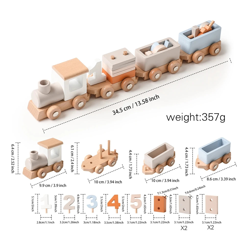 Children's Montessori Toys Wooden Building Blocks Shape Matching Toys Kids Educational Wooden Box Puzzle Toys Stacking Game