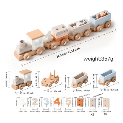 Children's Montessori Toys Wooden Building Blocks Shape Matching Toys Kids Educational Wooden Box Puzzle Toys Stacking Game