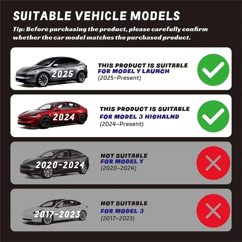 For Tesla ModelY Juniper 2025 Model3 Highland2024 Car Phone Holder Dashboard Traceless Magnetic mobile Phone Bracket Accessories