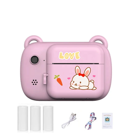 Kids Digital Camera Dual Instant Printing Wireless Inkless Photo Camera for Children