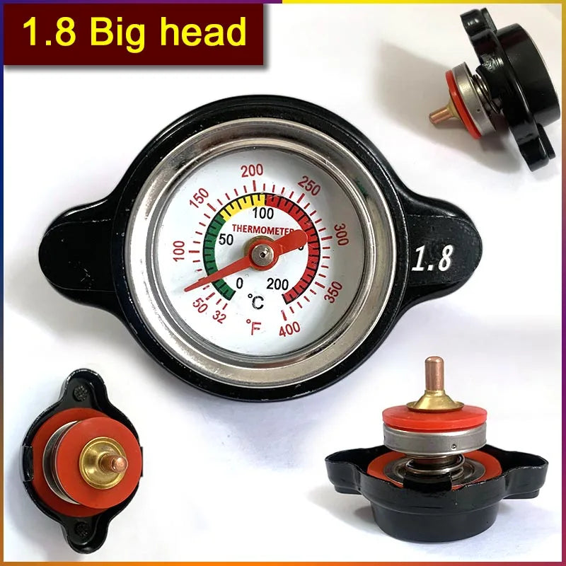 Gauge Radiator Cap For Car Motorcycle Racing 0.9/1.1/1.3/1.8bar Small Head and Big Head Tank Cover Thermostatic Universal