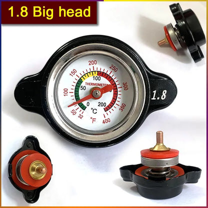 Gauge Radiator Cap For Car Motorcycle Racing 0.9/1.1/1.3/1.8bar Small Head and Big Head Tank Cover Thermostatic Universal