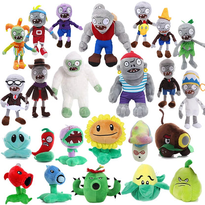 Plants Vs Zombies Plush Toys Gargantuar Conehead Zombie Yeti Sunflower Chomper Game Character Stuffed Doll Kids Birthday Gifts