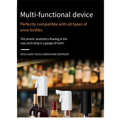 A38T-Electric Bottle Pump Dispenser Touchless Automatic Beverage Pourer For Whisky, Alcoholic Drinks &More,USB Rechargeable