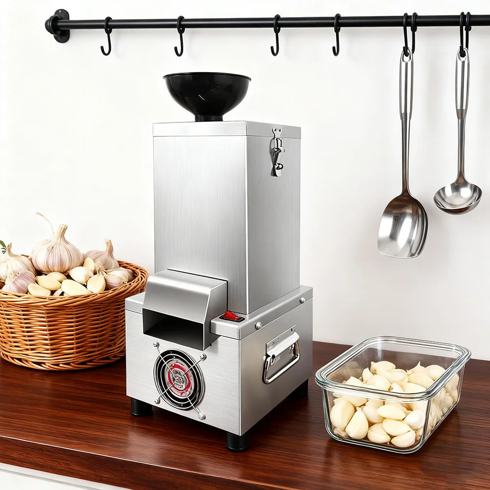 Commercial Garlic Peeler Machine Electric Skin Remover Stainless Steel Home Use Grain Fast Peeling Separator for Restaurant