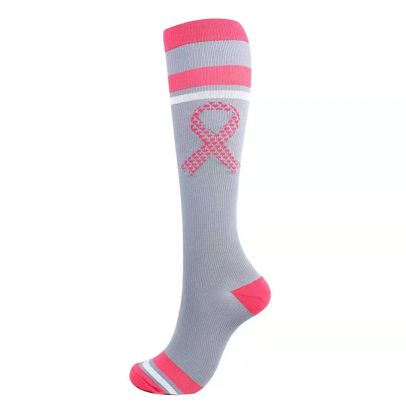 1Pair New Compression Stockings 20-30Mmhg Knee High Sports socks Fit Medical Varicose Veins Pregnant  Edema Diabetes Circulation
