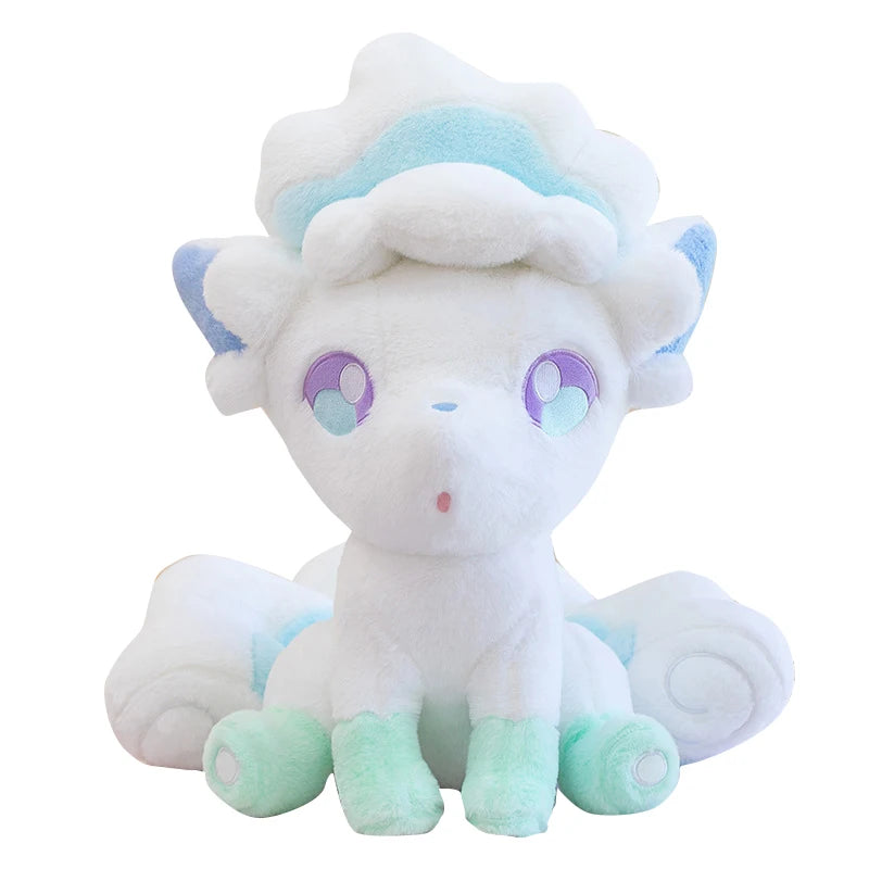 40/80cm Kawaii Espurr Pokemon Plush Toys Alolan Vulpix Doll Cute Large Pokémon Plushie Stuffed Pillow Gift for Kid Birthday Xmas