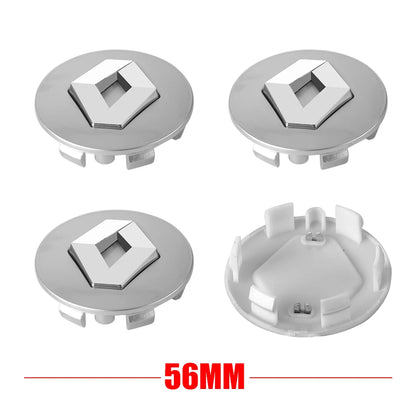 4Pcs 56/60mm Car Wheel Center Hub Cap Cover Sticker Styling Accessories For Renault Koleos Kadjar Captur Megane Talisman Clio 4