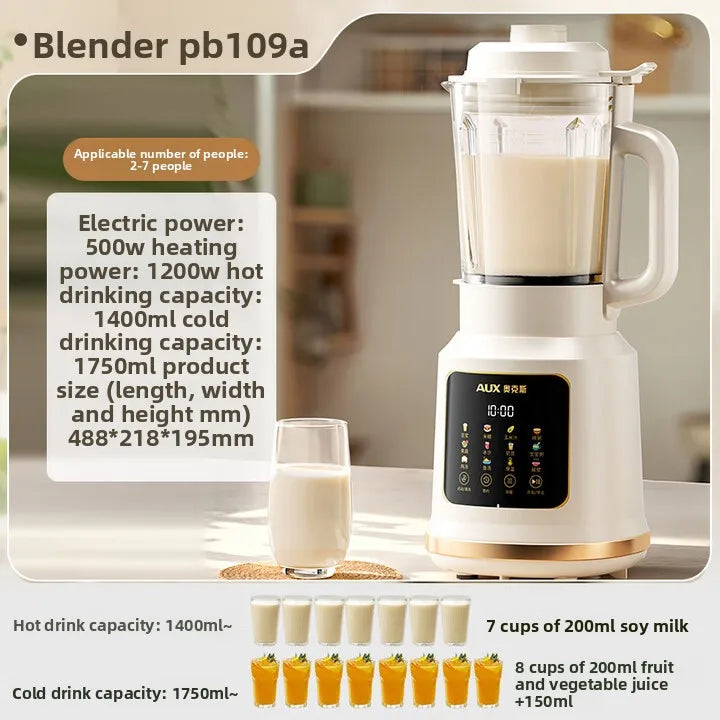 Innovative Soy Milk Maker with Advanced Juice Extraction Function and Automatic Reservation 1.75L PB109A 220V