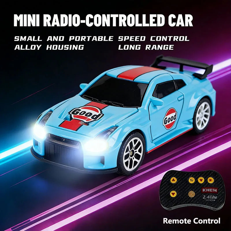 2026 Upgraded RC Car 1:64 Mini Alloy RC Drift Car Easy to Carry, 60mins Life.  Exquisite Gift Box An Ideal Toy Gift for Children