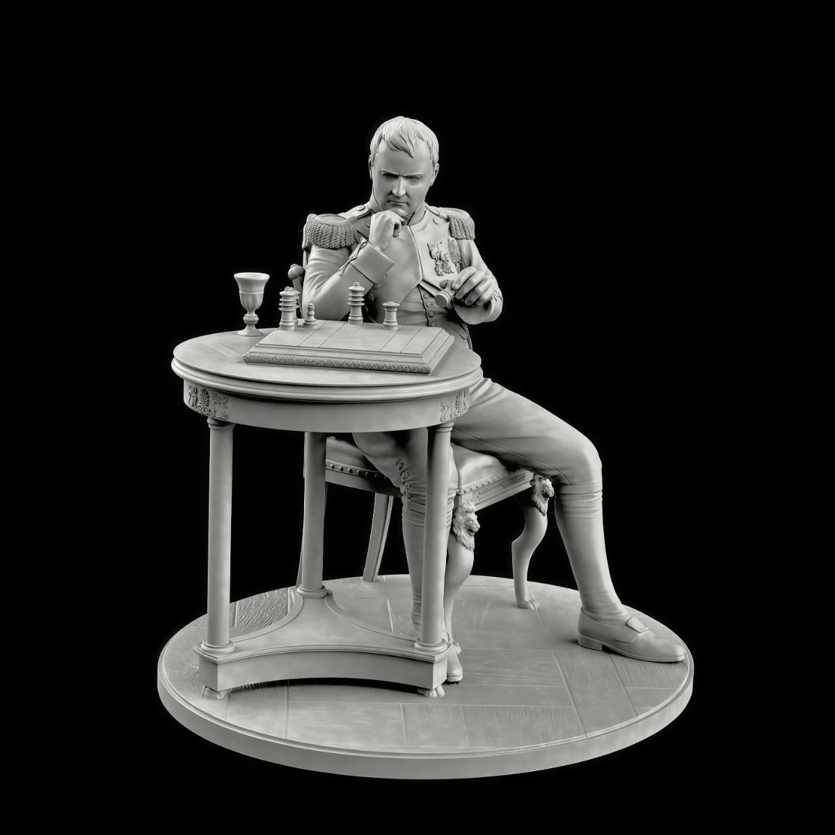 75mm resin unpainted model kit, Napoleon Emperor unassembled and unpainted GK