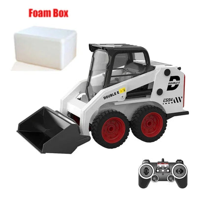 RC Excavator Double E E594 1:14 2.4G Remote Control Truck Slip Loader Digging Bucket 360 Rotation High Low Speed Engineer Toy