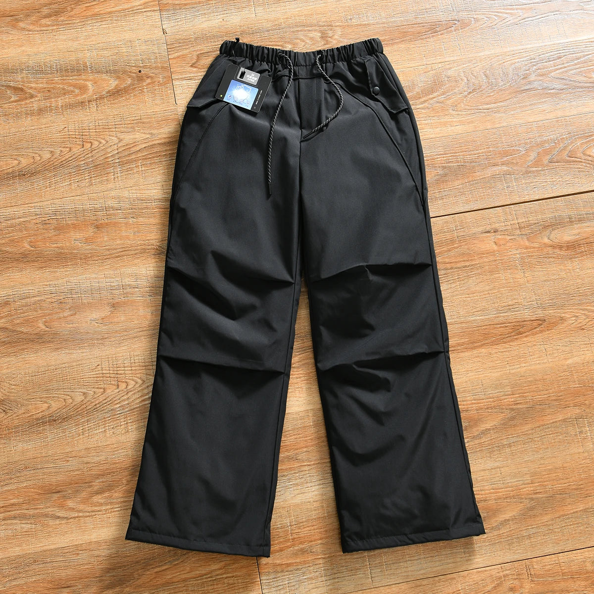 Outdoor Sports down Pants Men's Women's Autumn Winter Windproof Coldproof Duck down Urban Fashion Straight Leg Work Trousers