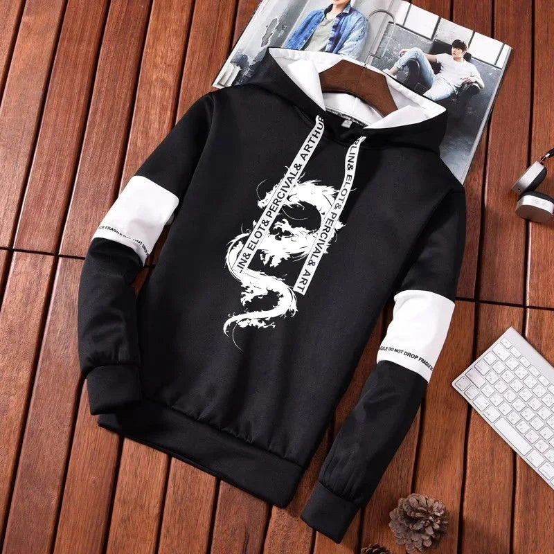 Men's Tracksuit Casual Autumn Winter Simple Daily Quality Sports Hooded Single Sweatshirts And Sweatpant Comfort Outdoor Jogging