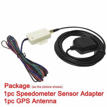Mini Universal Speedometer Sensor Adapter 3 Meter Kit GPS Speed Sender Odometer Compensation For Speedometer Gauge Signal