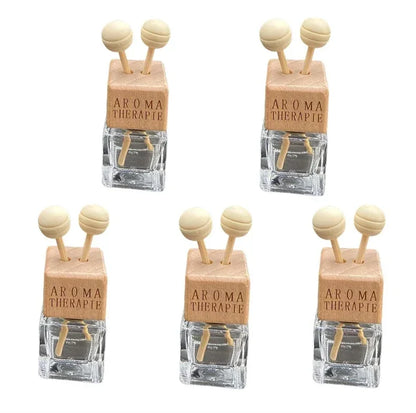 Car Perfume Pendant Hanger Fragrance Air Freshener Empty Glass Perfume Diffuser Bottle Aromatherapy Decor Bottle with Vent Clip