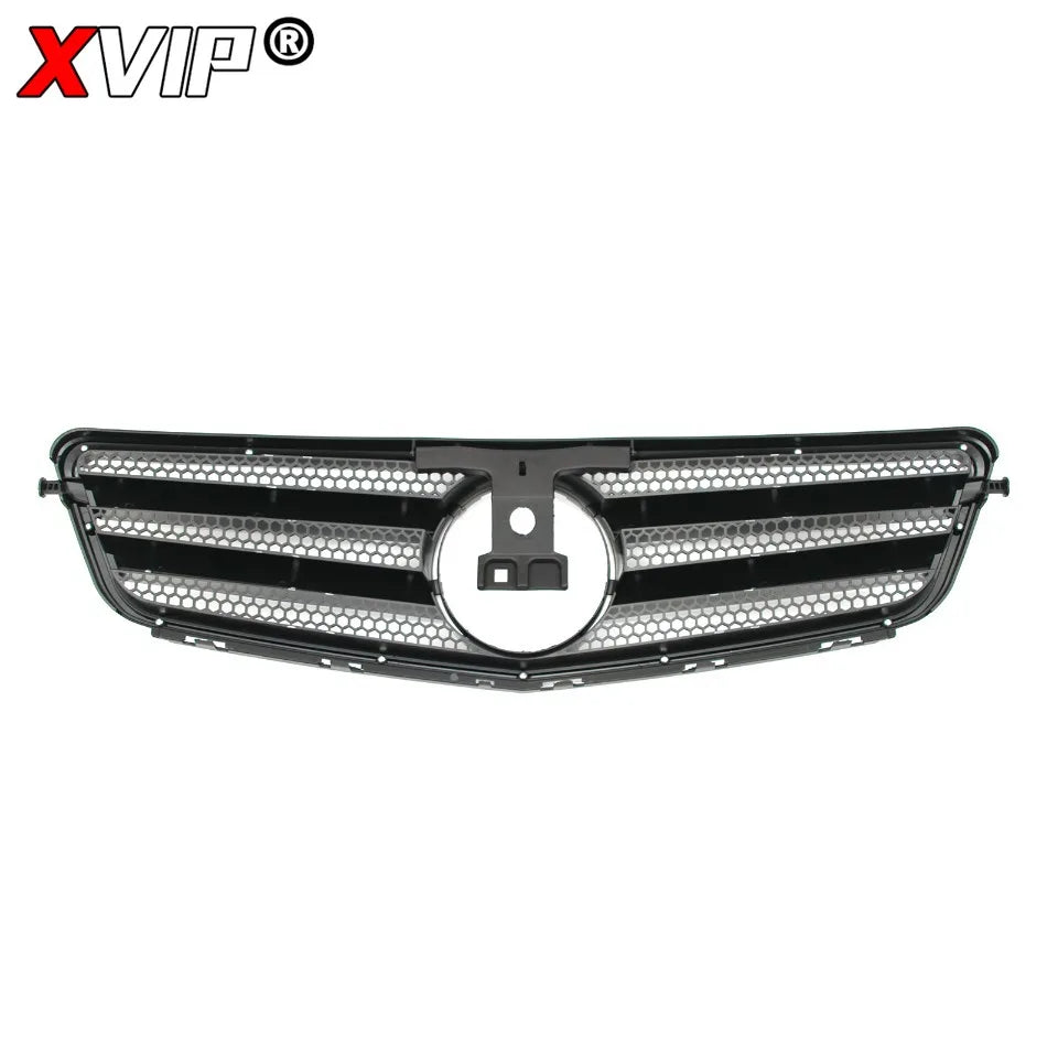 XVIP Glossy Black A - Style Racing Grille Chrome Bumper Grill For Mercedes Benz C-Class W204 08-14 C200 C230 C250 C280 C300 C350