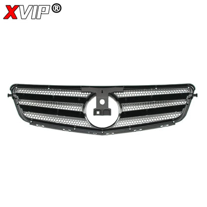 XVIP Glossy Black A - Style Racing Grille Chrome Bumper Grill For Mercedes Benz C-Class W204 08-14 C200 C230 C250 C280 C300 C350