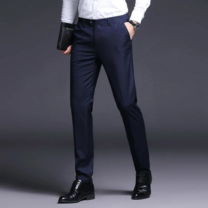 Top Grade New Brand Casual Fashion Business Suit Pant Office Trousers For Men Dress Pants Straight Trousers Men's Clothing
