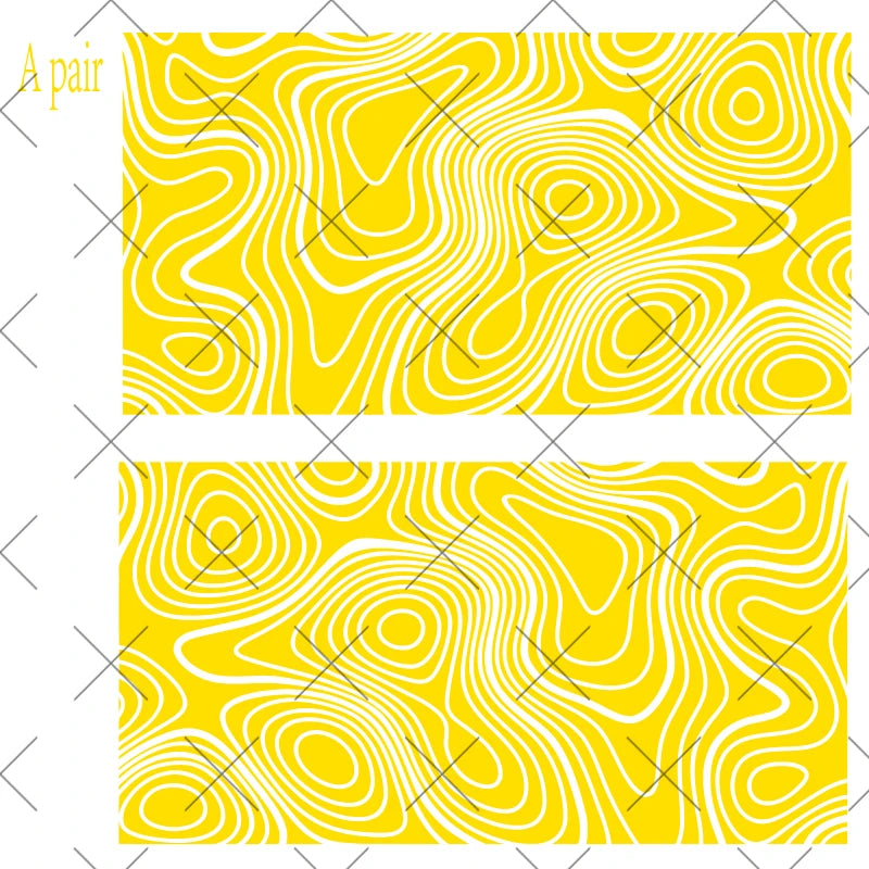 Topography Map A Pair Car Sticker for Triangular Window Decoration Universal All Vehicles Accessories PVC Waterproof Vinyl Decal
