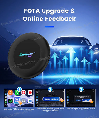 CarlinKit CarPlay Ai Box Android 15 Ultra2 SM6350 8GB+128GB Smart Android TV Box Wireless CarPlay Android Auto GPS For OEM Cars
