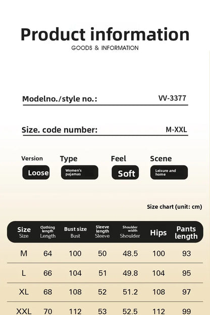 Thickened Air Cotton Sleepwear Set for Women Lazy Bear Cartoon Design Long Sleeve Long Pants Home Clothes Autumn Winter