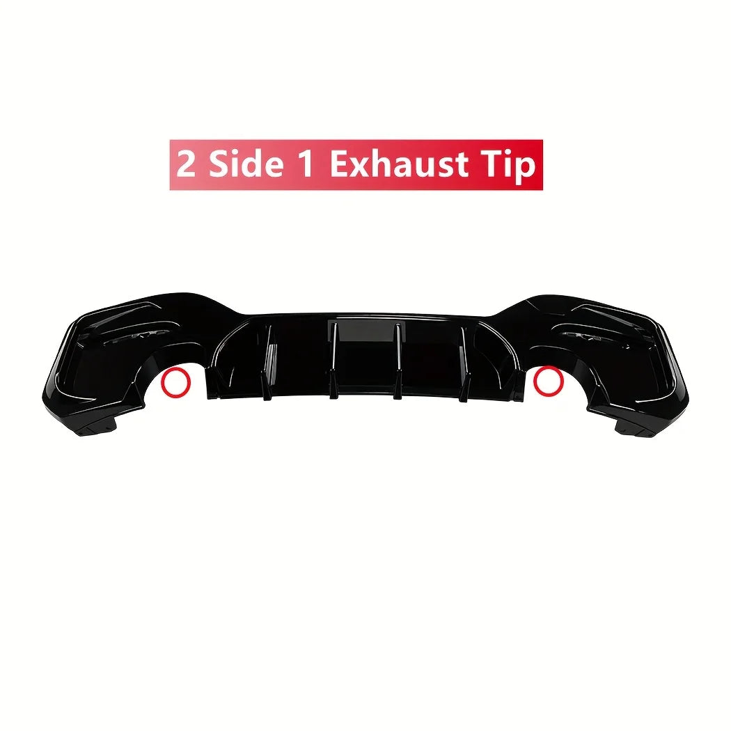 Gloss Black Rear Lip Diffuser Spoiler Body Kit For BMW 1 Series M Sport F20 F21 M135i M140i 2015-2019 Exterior Styling