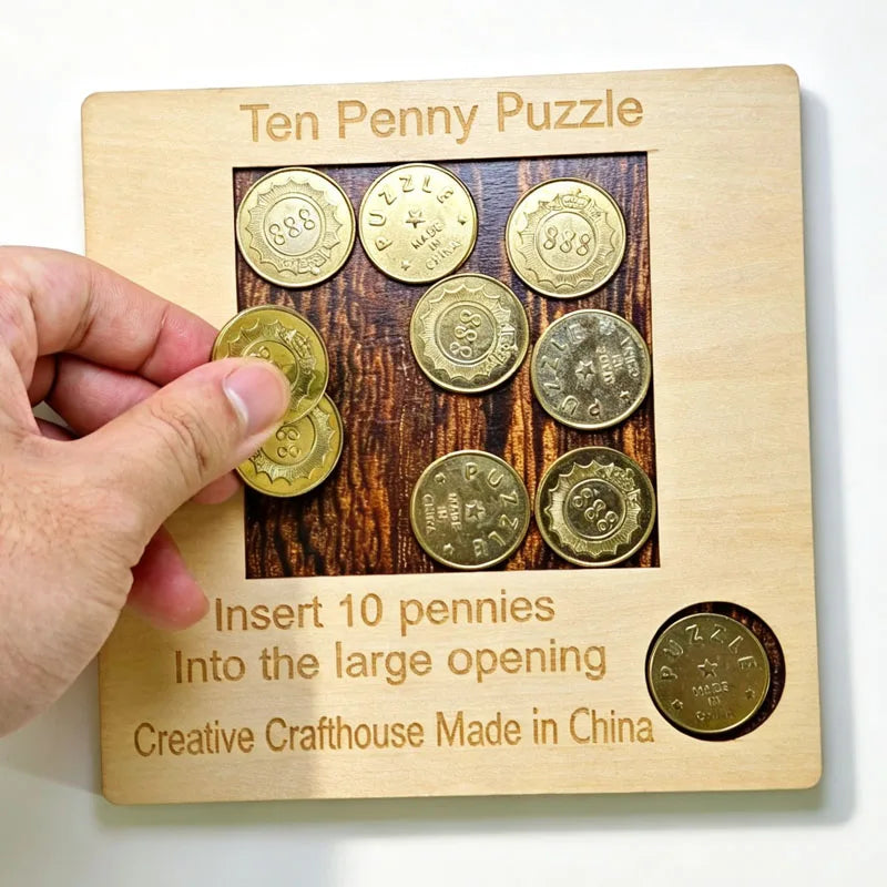 Penny Baffling Puzzle Difficult Brain Teasers for Adults & Kids Educational Toys IQ Logic Challenge Juegos De Inteligencia