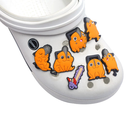 12-100pcs Japan Anime Shoe Charms Cartoon Shoes Accessories Decorations Clog Sandal Wristband Buckle for Kids Party X-mas Gifts