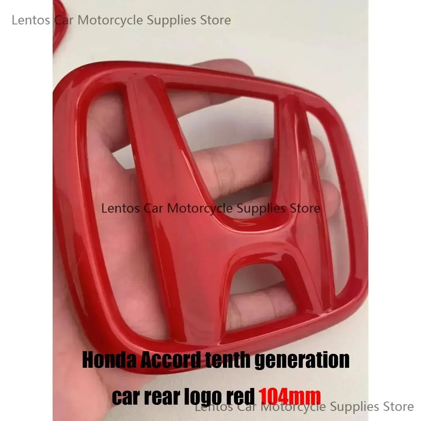 Black Red Front Rear Cover Steering Wheel Emblem Modification Sticker for Honda 10th Accord Civic Exterior Tuning Parts