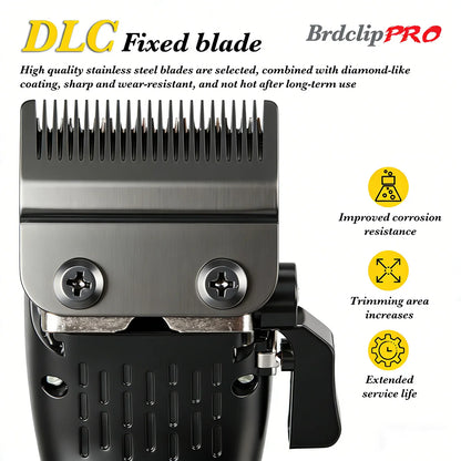 BRDCLIP 619 339 Hair Clippers Cordless Clippers Barber Electric DLC T-Blade Trimmer Portable Detail Trimmer LED Trimmer for Men