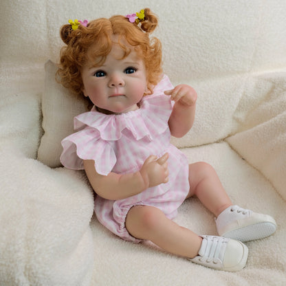NPK 19-inch Newborn Lifelike Reborn Baby Doll Bettie Cuddly Full Body Multiple Layers 3D Skin Painting Collectible Toy