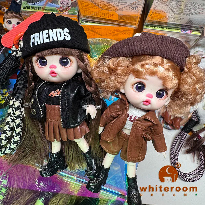 Trendy Toy Doll OB11 Lion Dance Doll Chinese Style Girl Doll Clothes Set for Chinese New Year  Spring Festival Gift Festival BJD