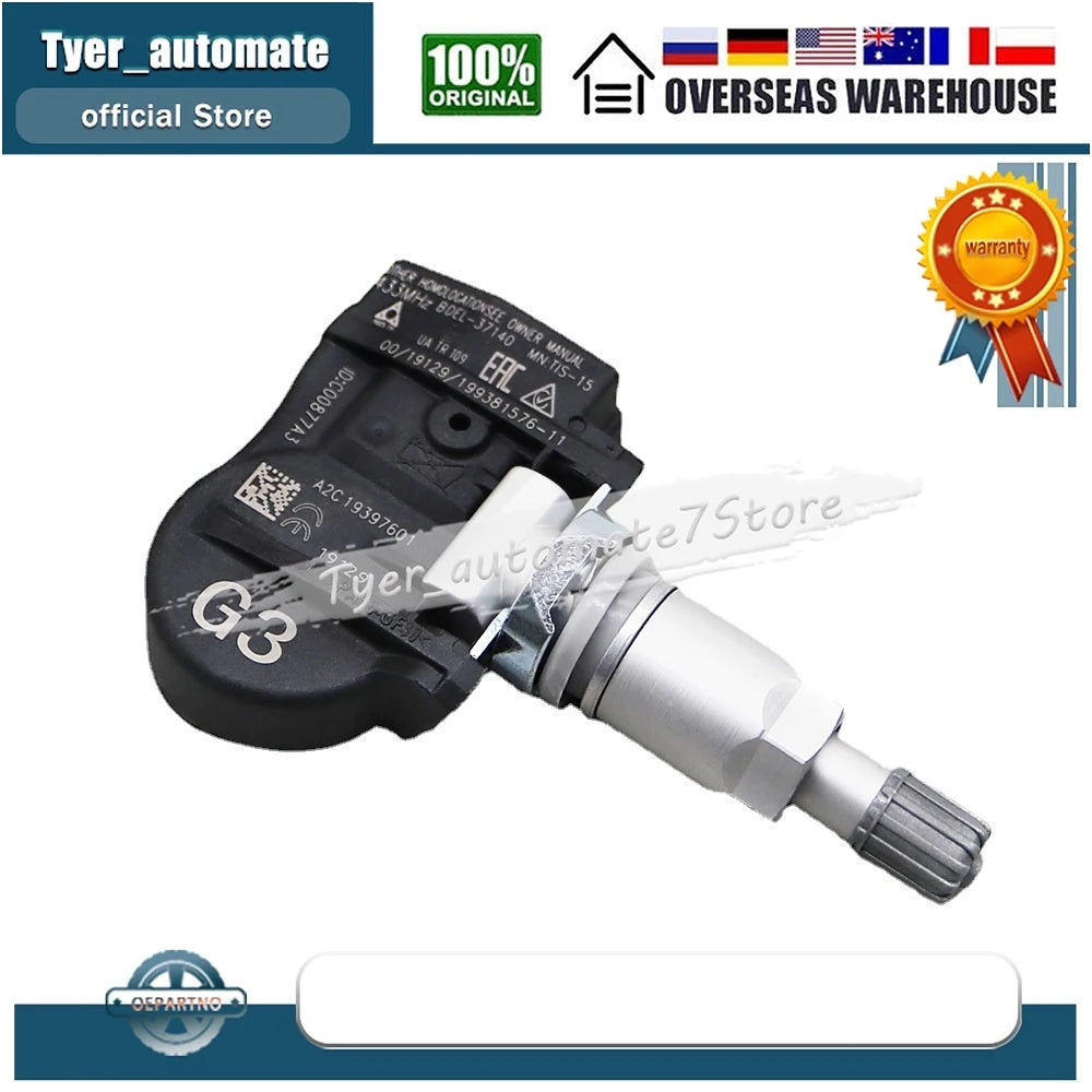4x TPMS for Mazda CX-30 3 (BP) 2019-2024 Tire Pressure Sensor BDEL37140 BDEL-37-140 433Mhz