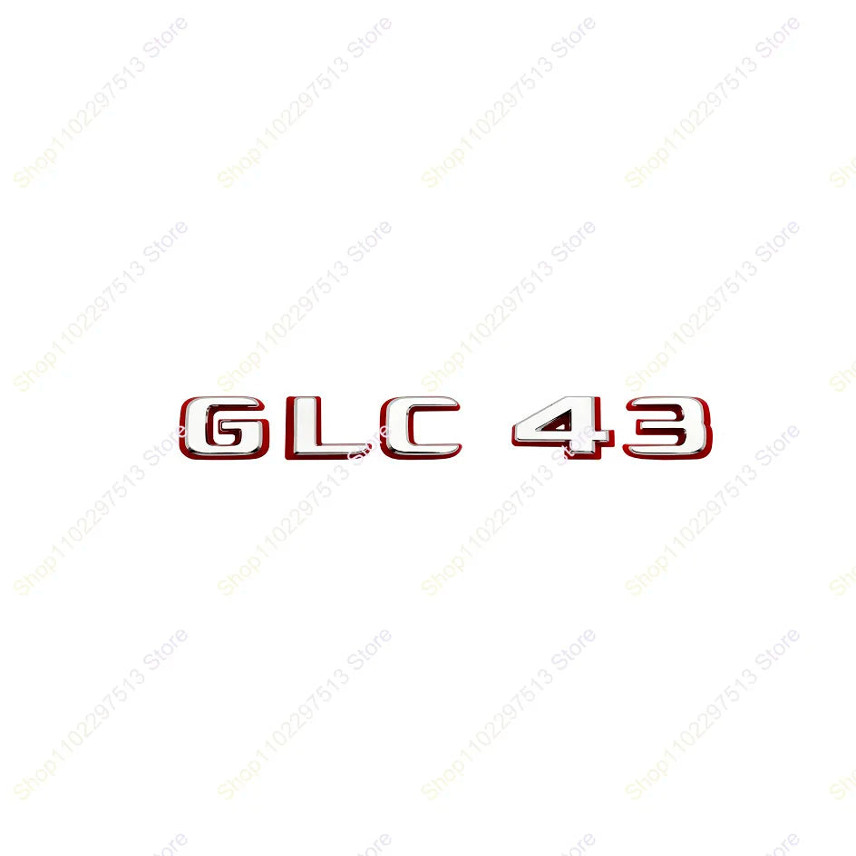 2024 New style Two tone Letters Numbers GLC43 GLC63 GLS63s Emblem for  X253 Car Trunk Nameplate Logo Sticker