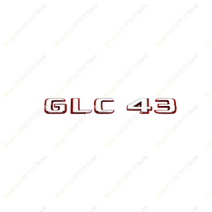 2024 New style Two tone Letters Numbers GLC43 GLC63 GLS63s Emblem for  X253 Car Trunk Nameplate Logo Sticker